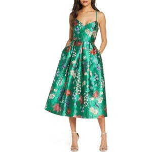 NWOT ELIZA J Spaghetti Strap Fit & Flare Dress size 4